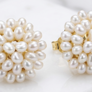 Handcrafted Freshwater Pearl Stud Earrings